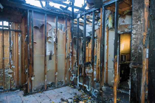 Professional Fire Damage Restoration technician working in Minnetrista, MN